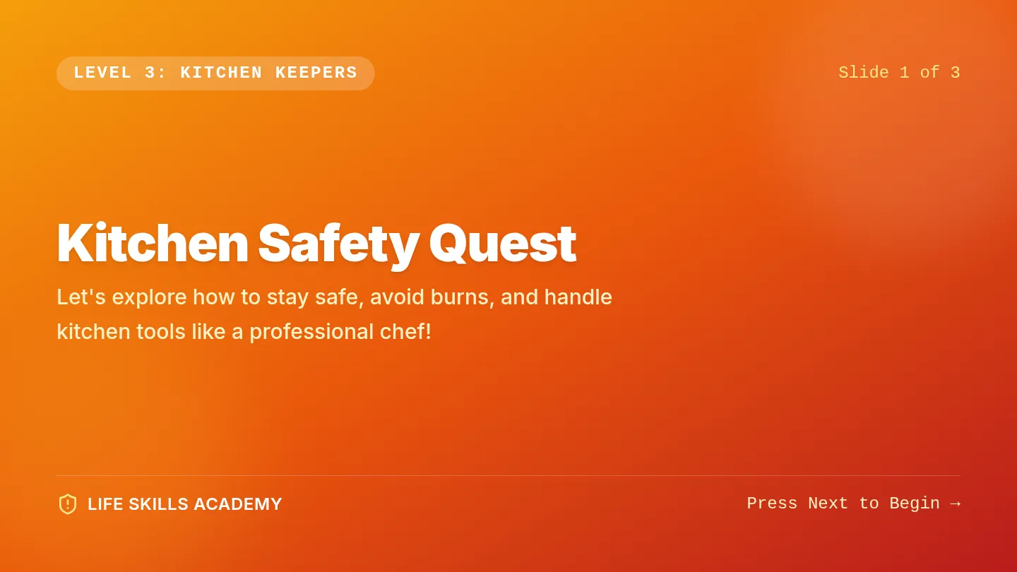 Kitchen Safety Slides