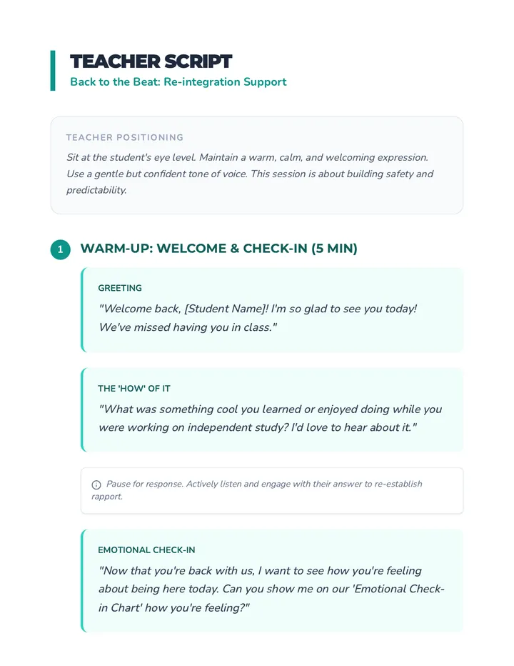 Step by Step Script