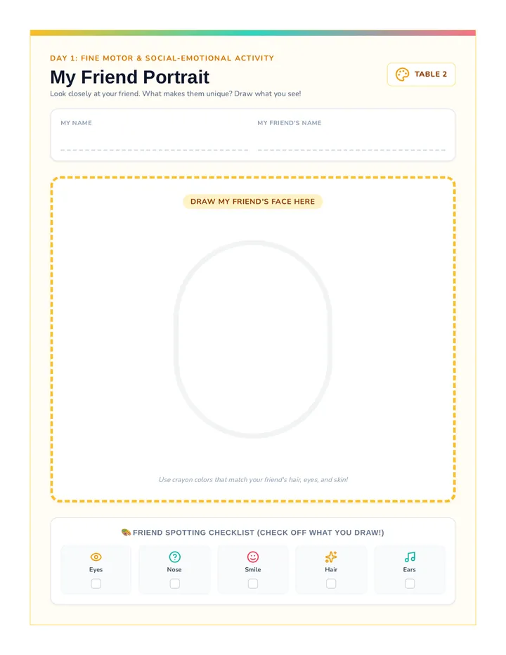 Friend Portrait Mat