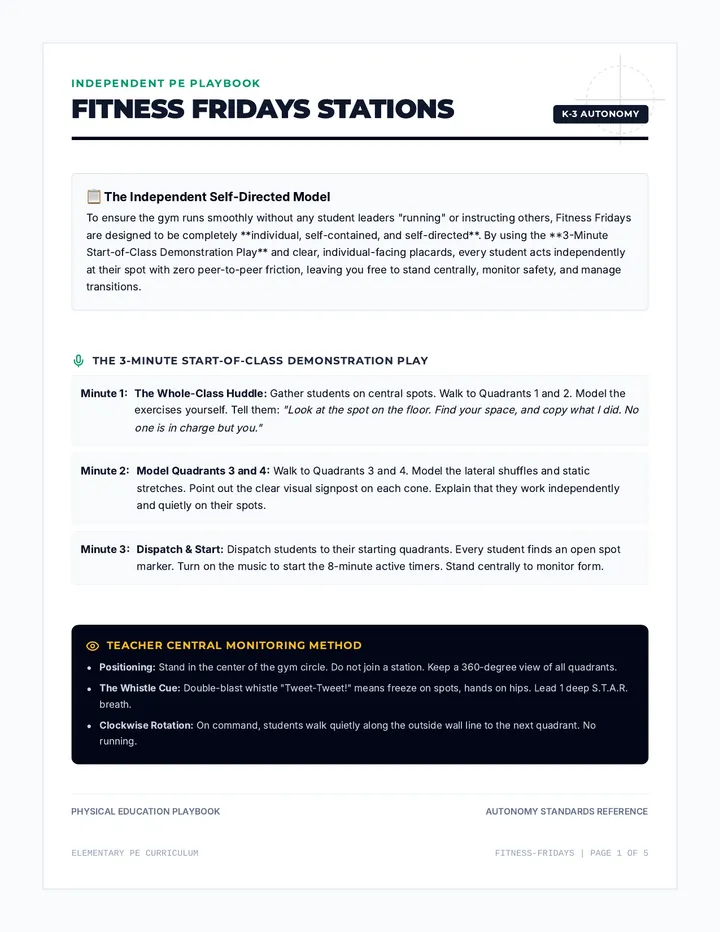 Fitness Fridays Stations Guide