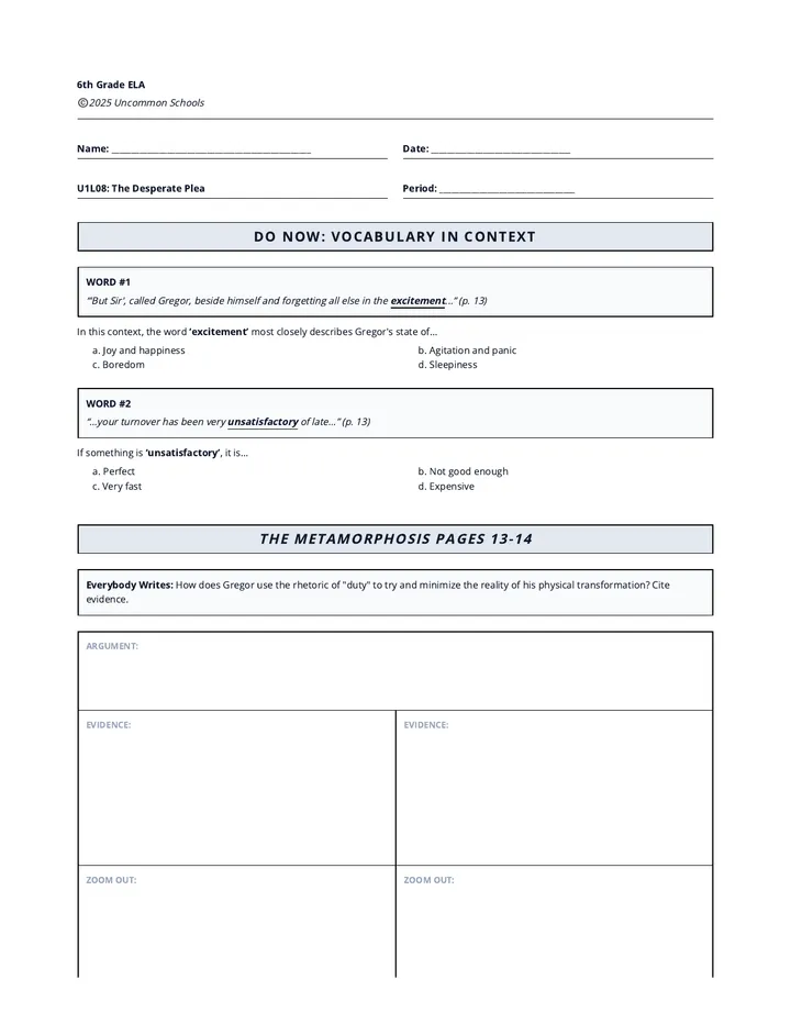 Samsa Study Worksheet 8 v2