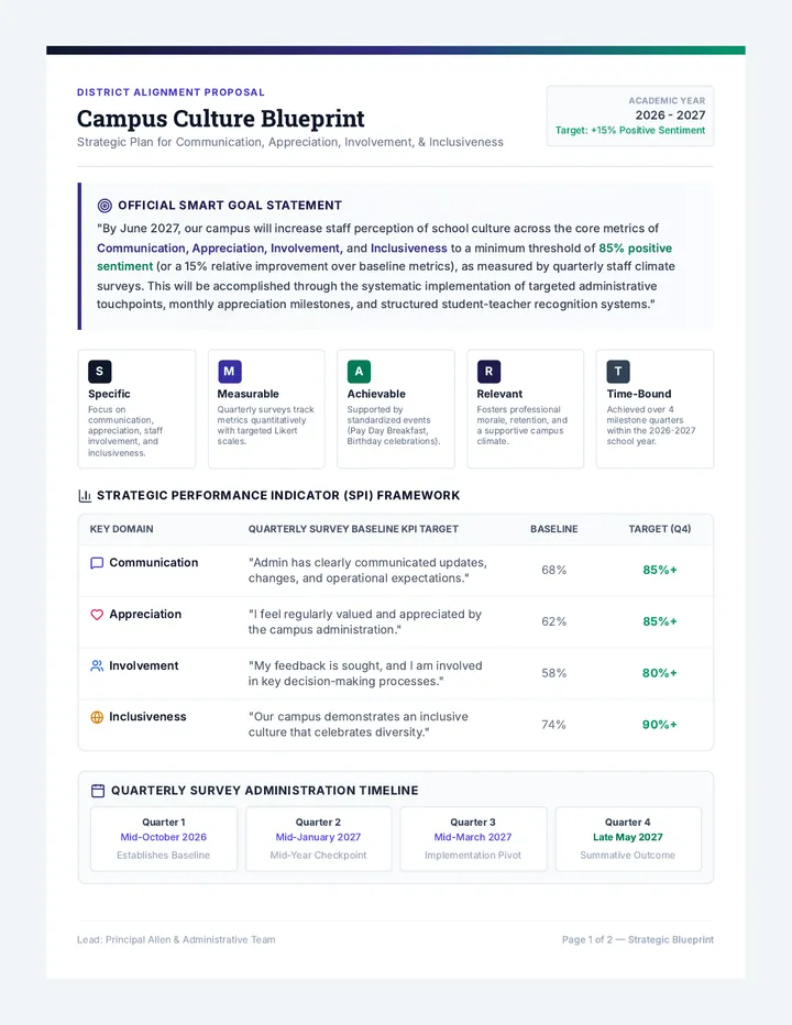Culture Blueprint SMART Goal Guide