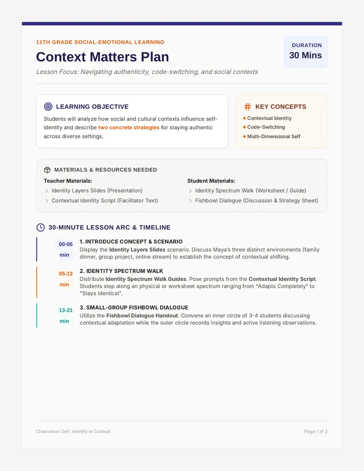 Context Matters Plan