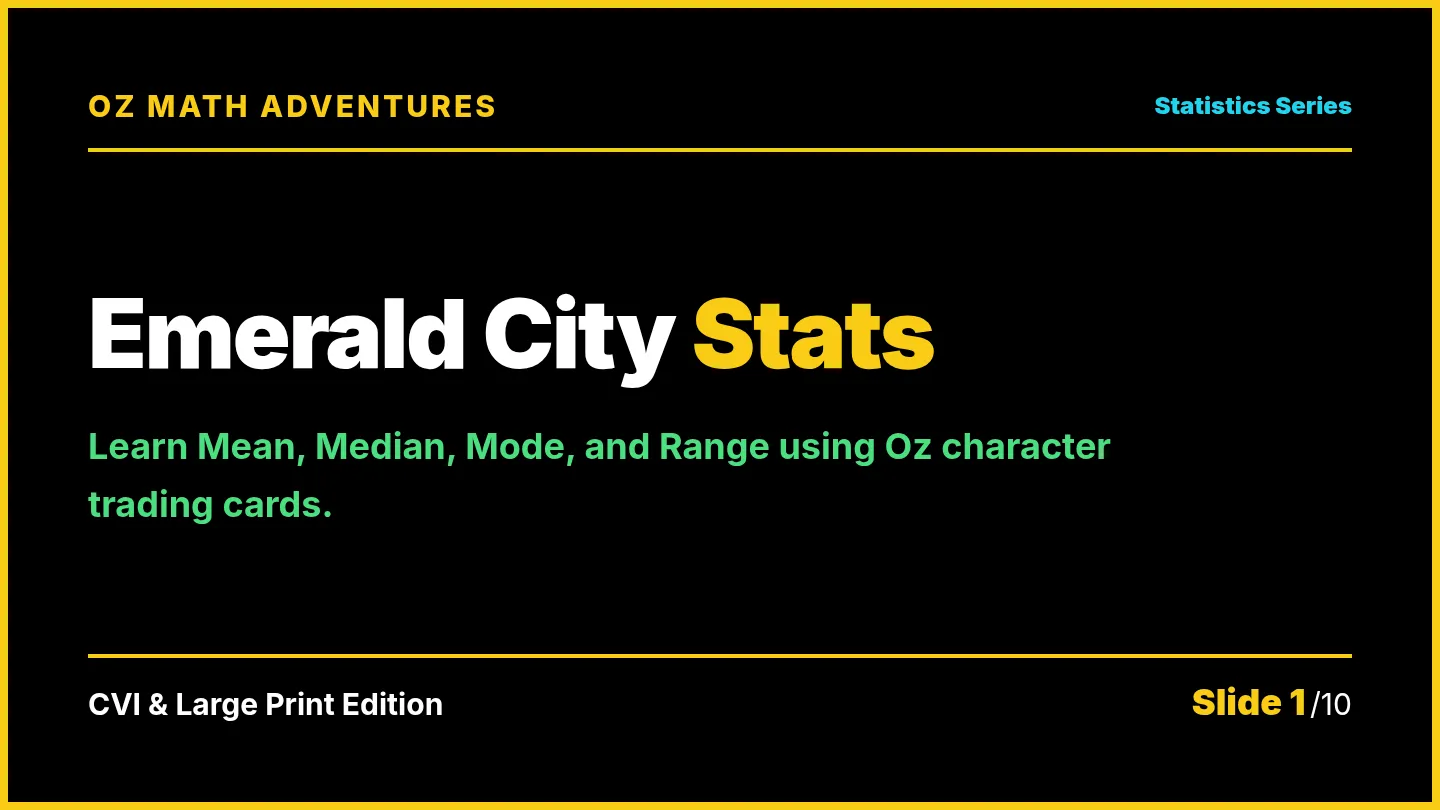 Emerald City Stats Slides