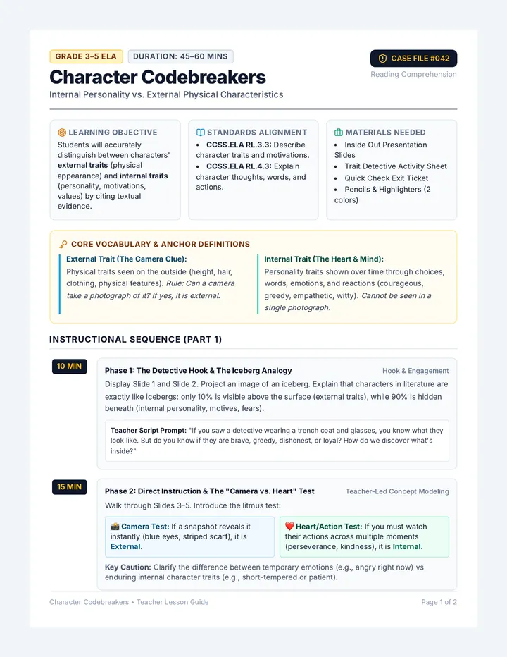 Codebreaker Lesson Plan