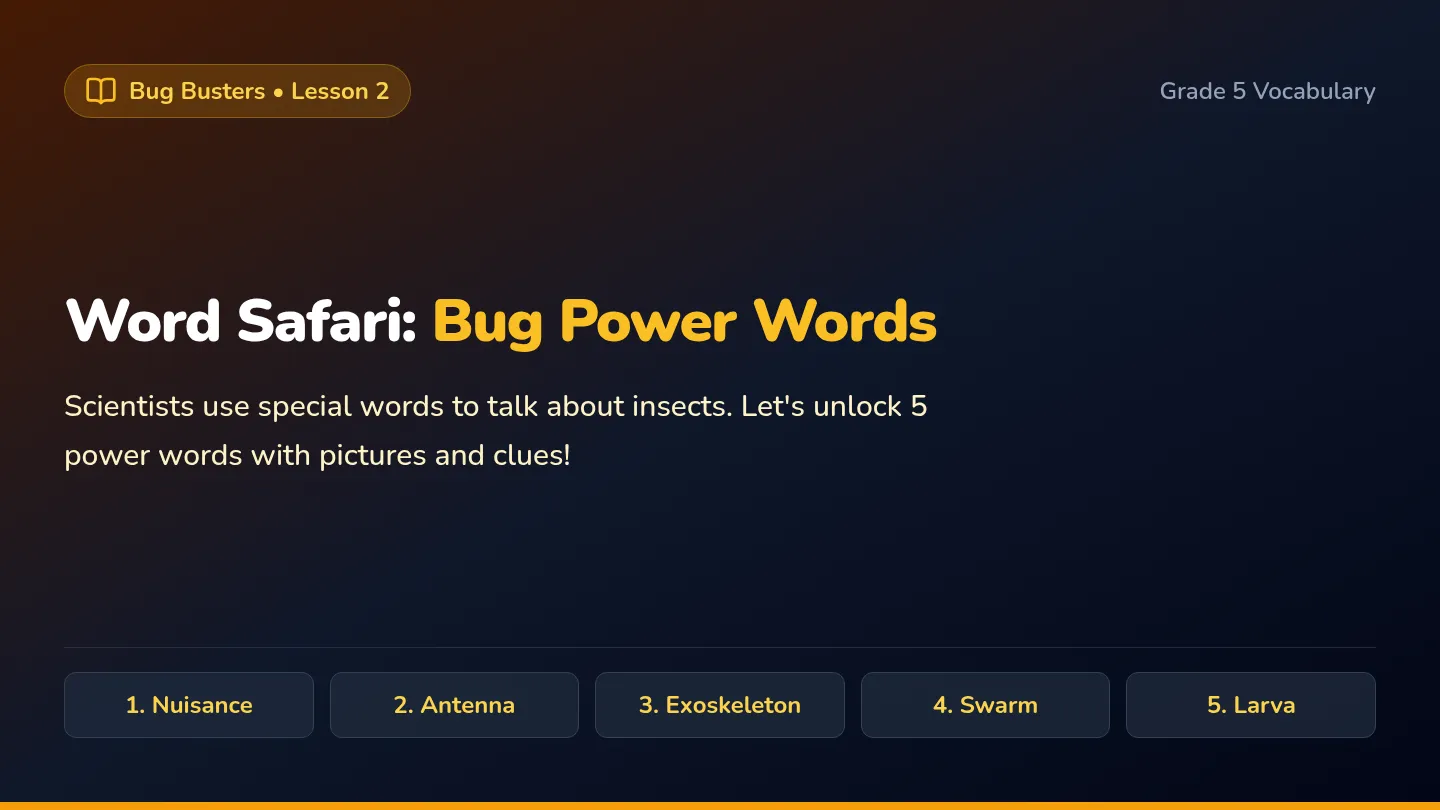 Word Safari Slides