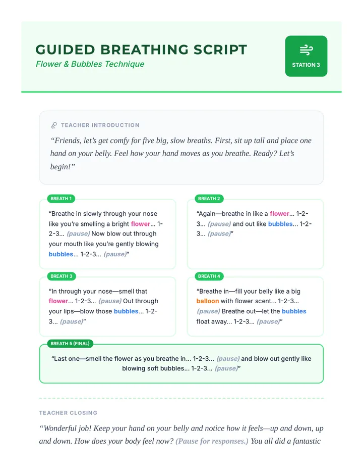 Guided Breathing Script
