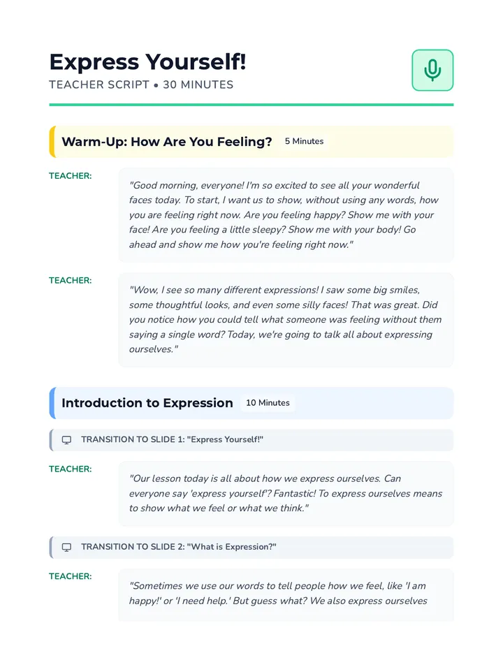 Yourself Script Express Yourself • Lesson • Lenny.com