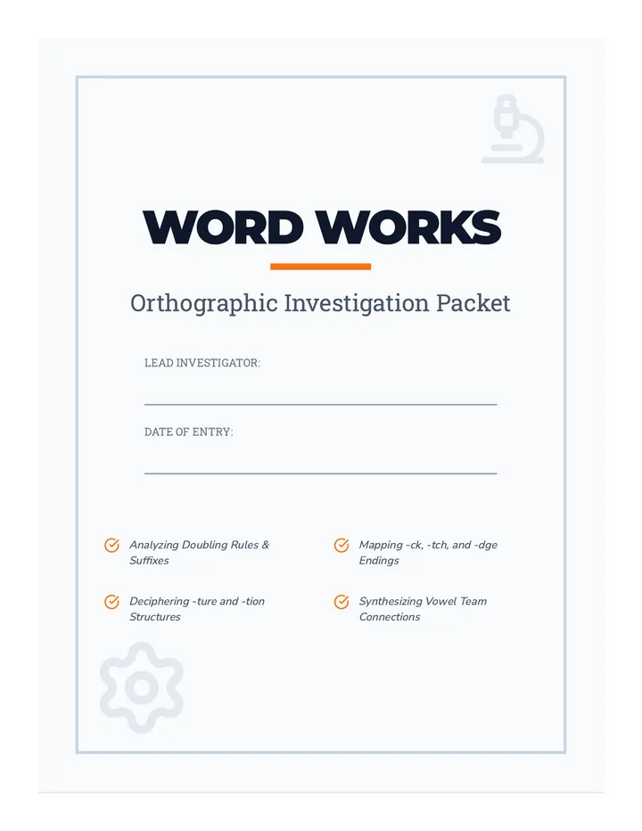 Spelling Lab Packet