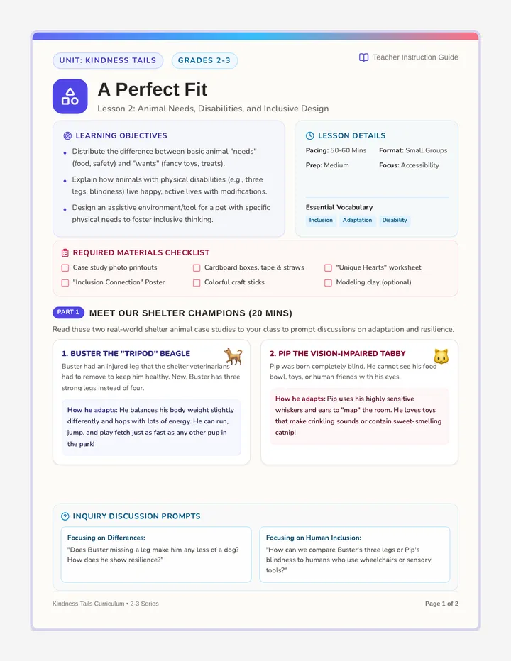 Perfect Fit Teacher Guide