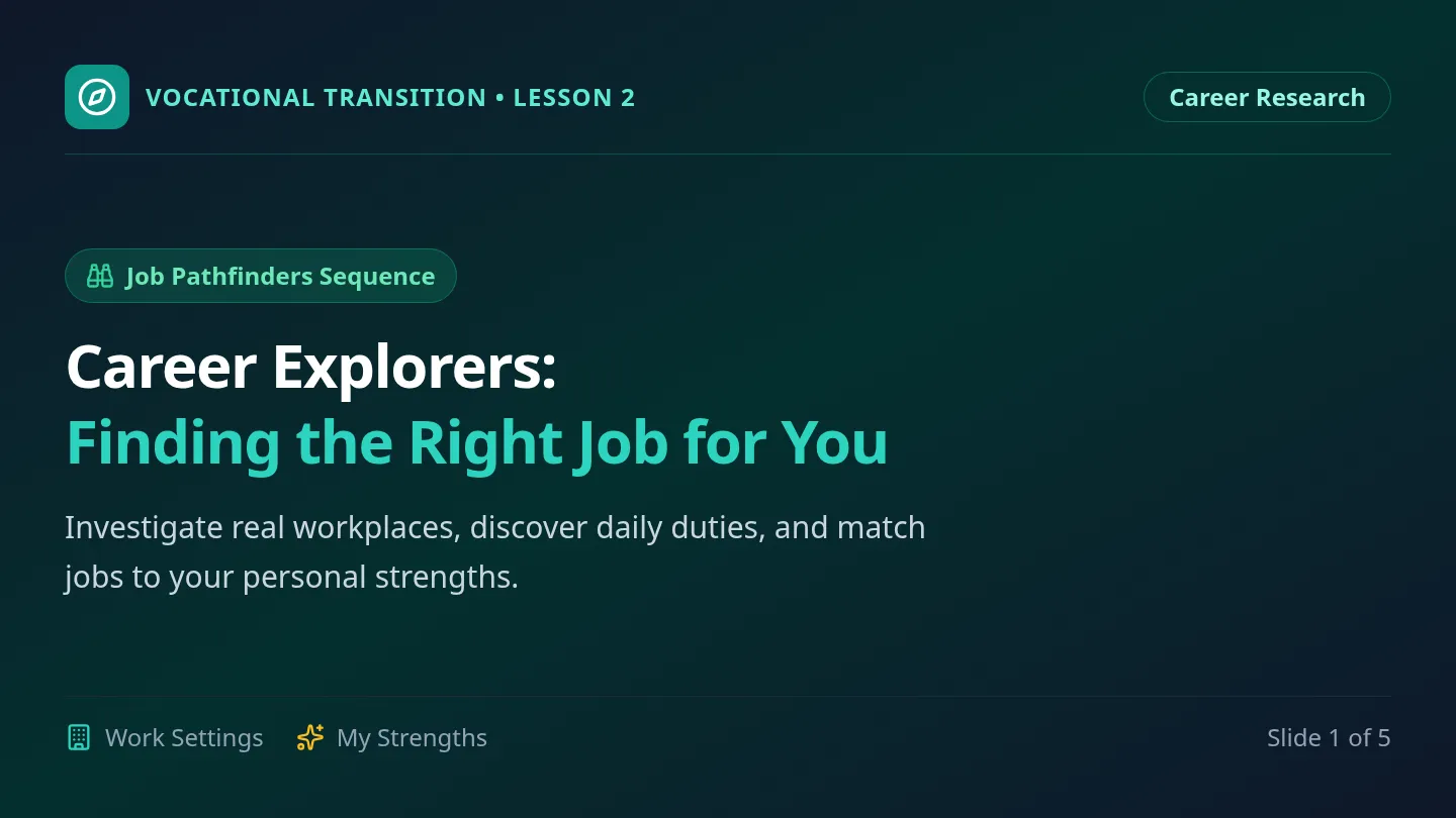 Career Explorers Slides