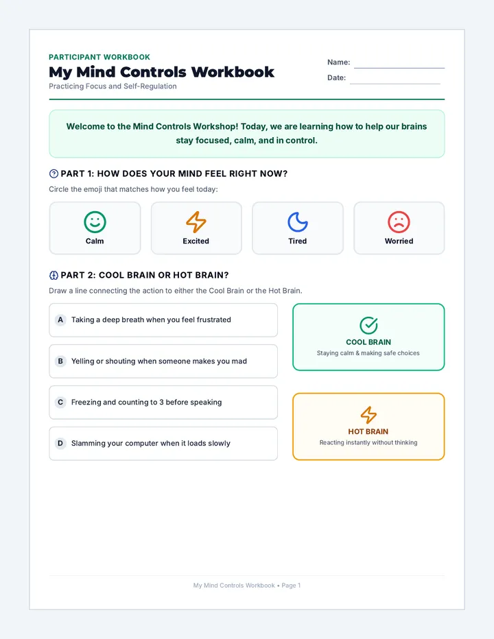Adult Focus Workbook