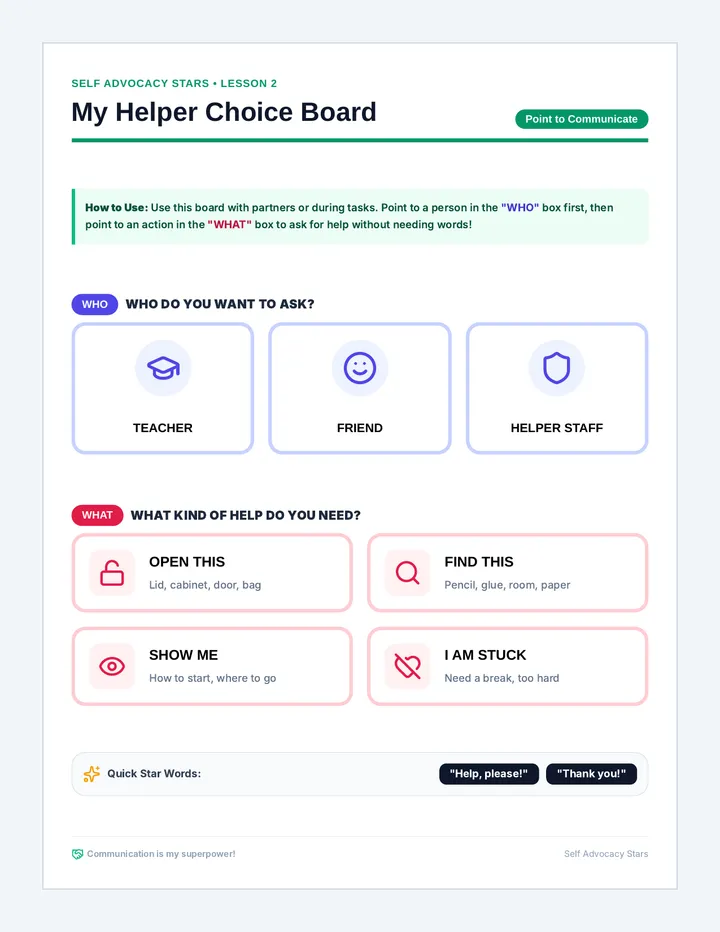 Help Helpers Boards page 1