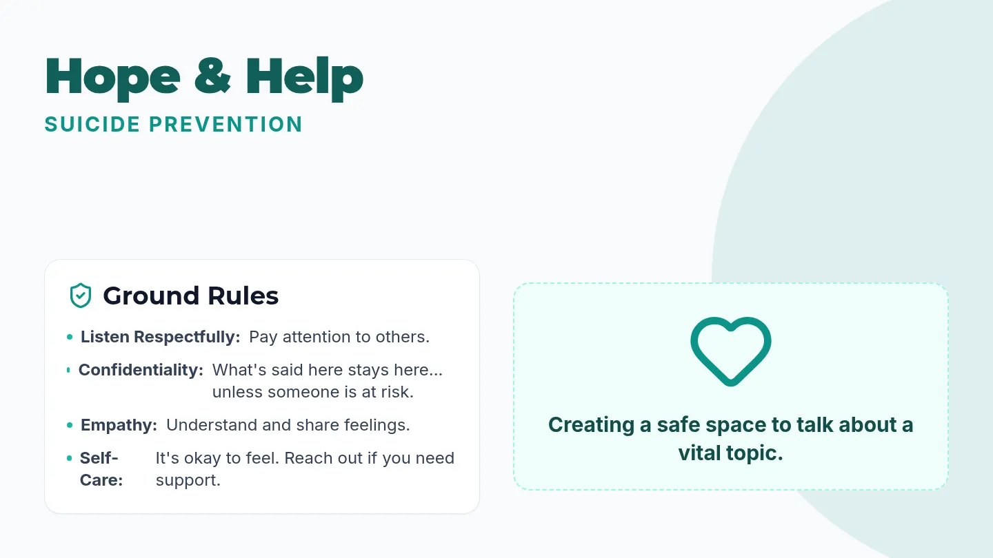 Hope and Help Slides Presentation