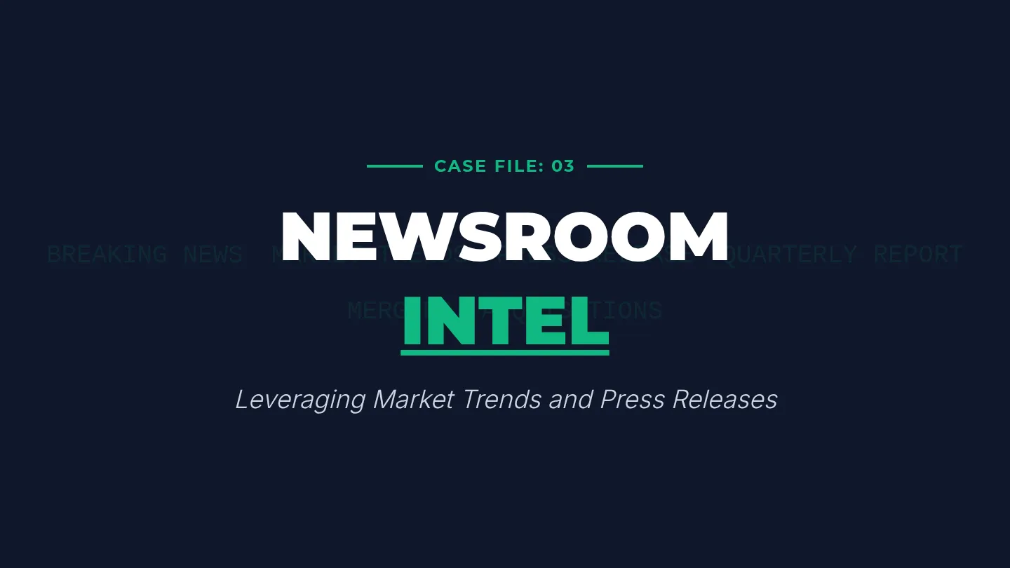 Newsroom Intel Slides