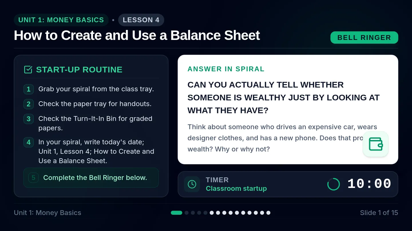 Wealth Lesson Slides