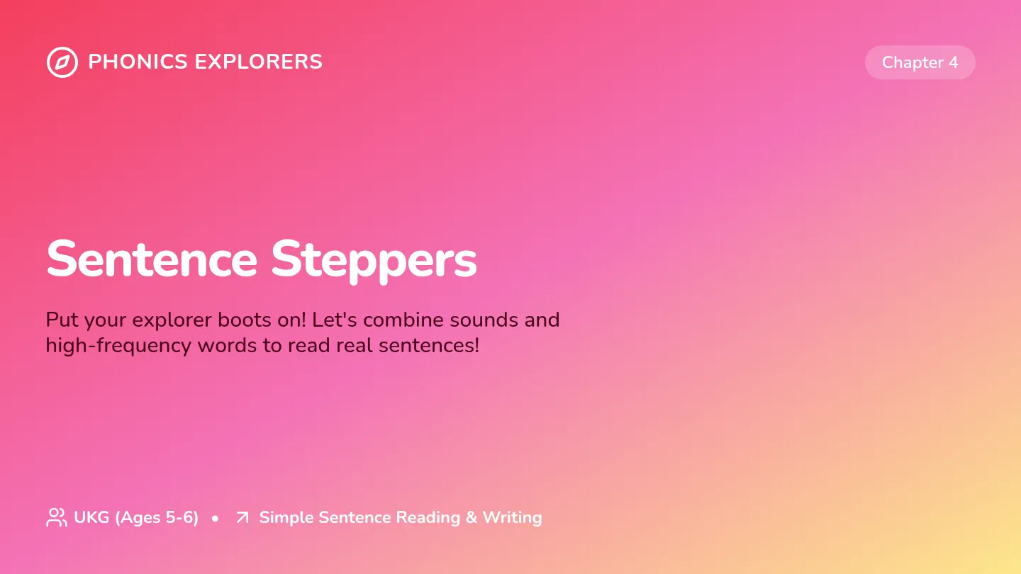 Sentence Steppers Slides