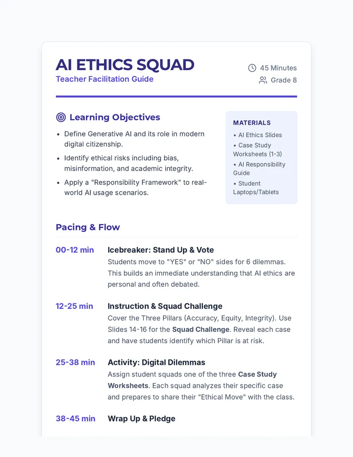AI Ethics Teacher Guide