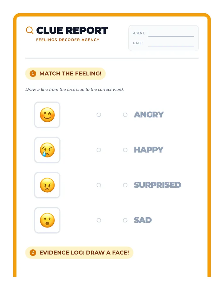 Social Cues Worksheet