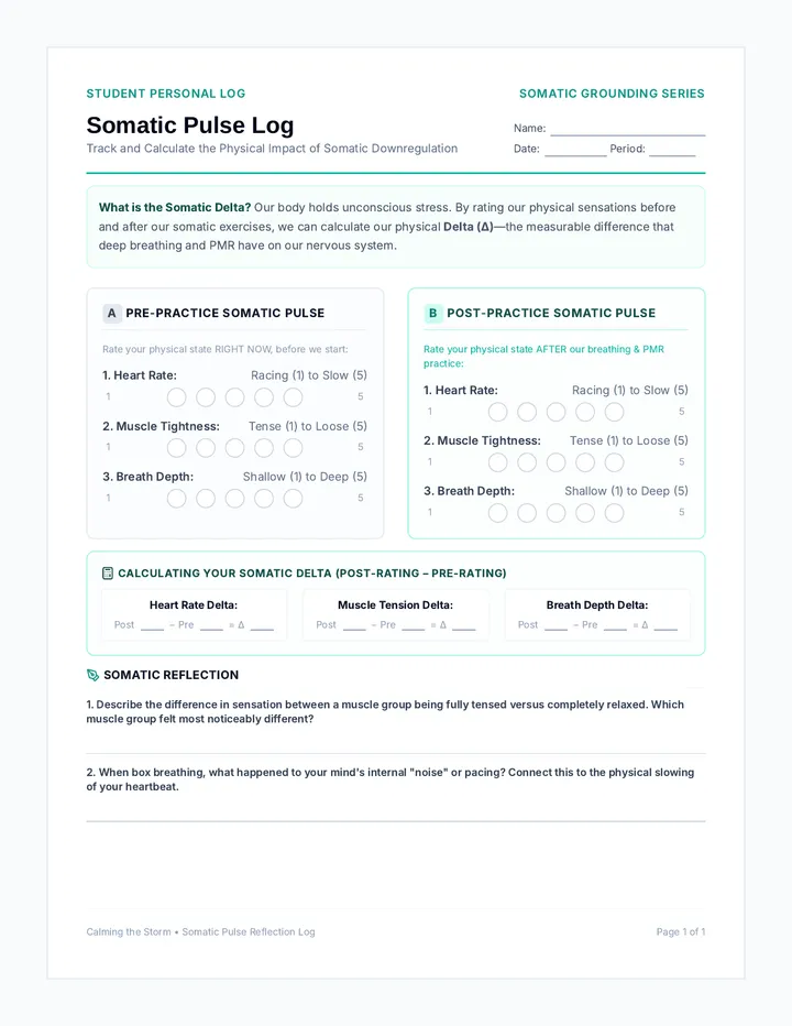Somatic Pulse Reflection Log