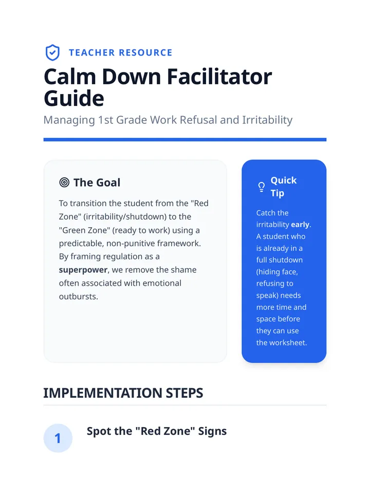 Calm Command Teacher Guide