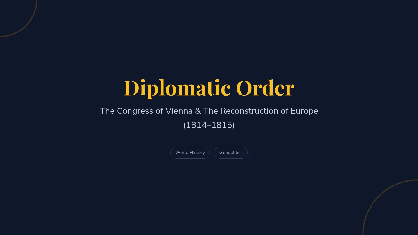 Diplomatic Order Slides