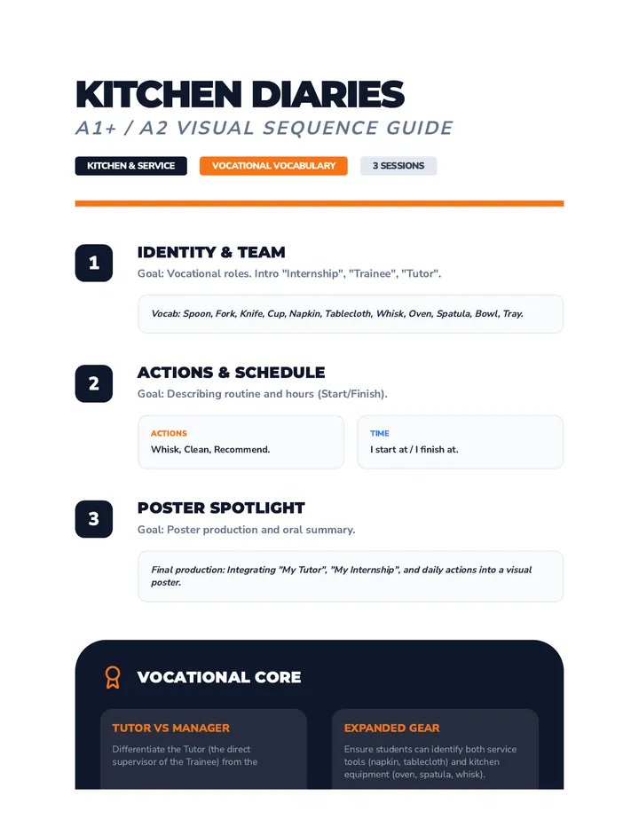 Kitchen Diaries Teacher Guide