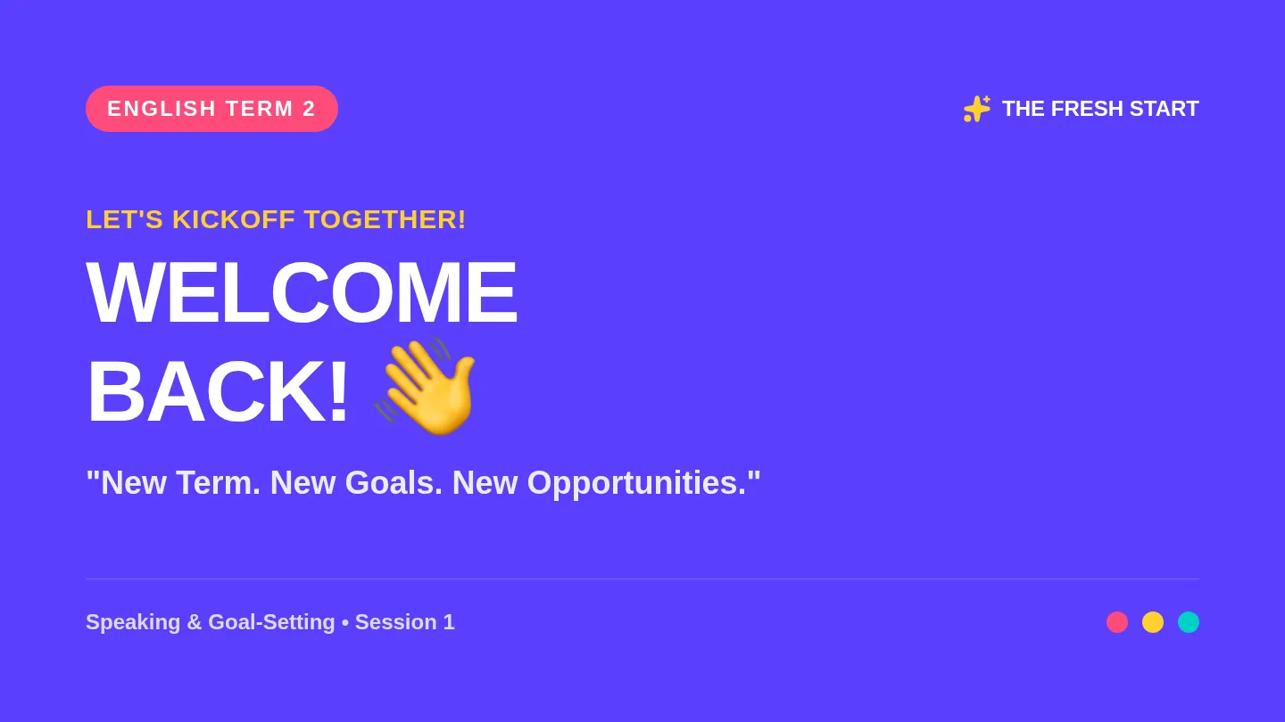 Fresh Starts Slide Presentation