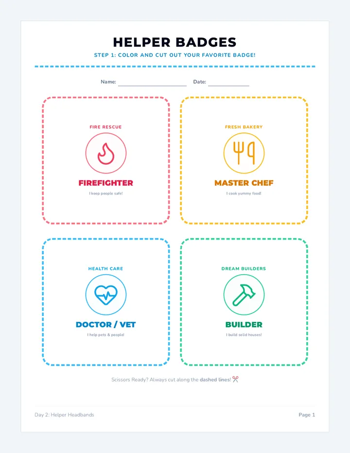 Helper Headbands Template