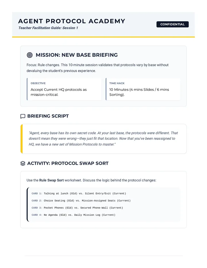 New Base Teacher Guide