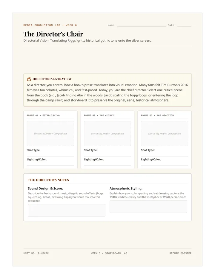 Storyboard Strategy Activity