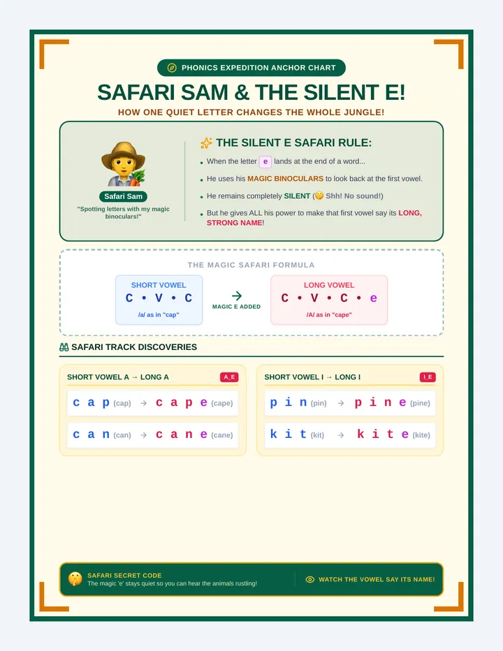 Safari Sam Anchor Chart