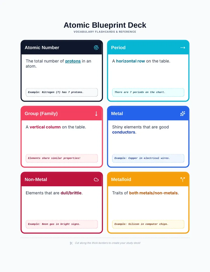 Atomic Vocab Cards