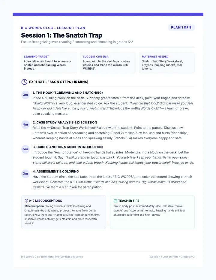 Snatch Trap Lesson Plan