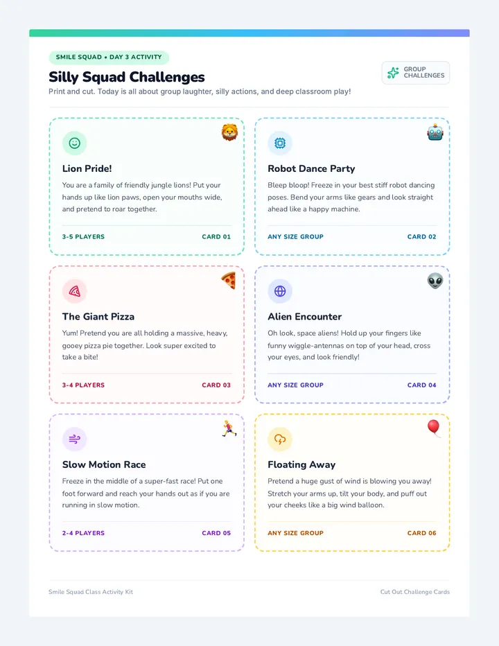 Silly Squad Challenges
