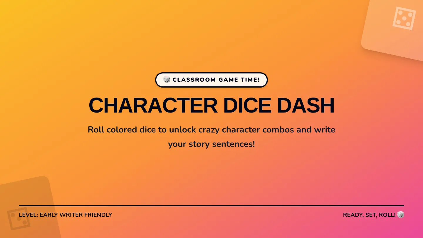 Character Dice Game Slides