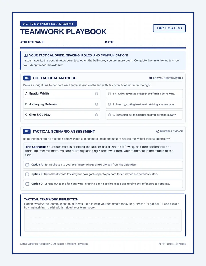 Teamwork Playbook and Reflection