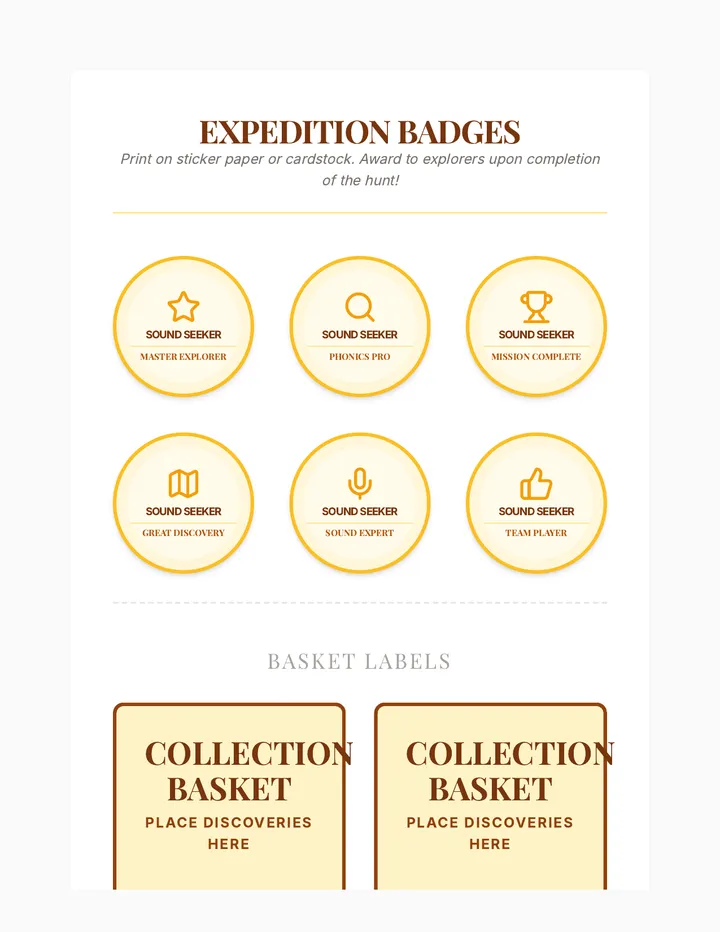 Explorer Achievement Badges