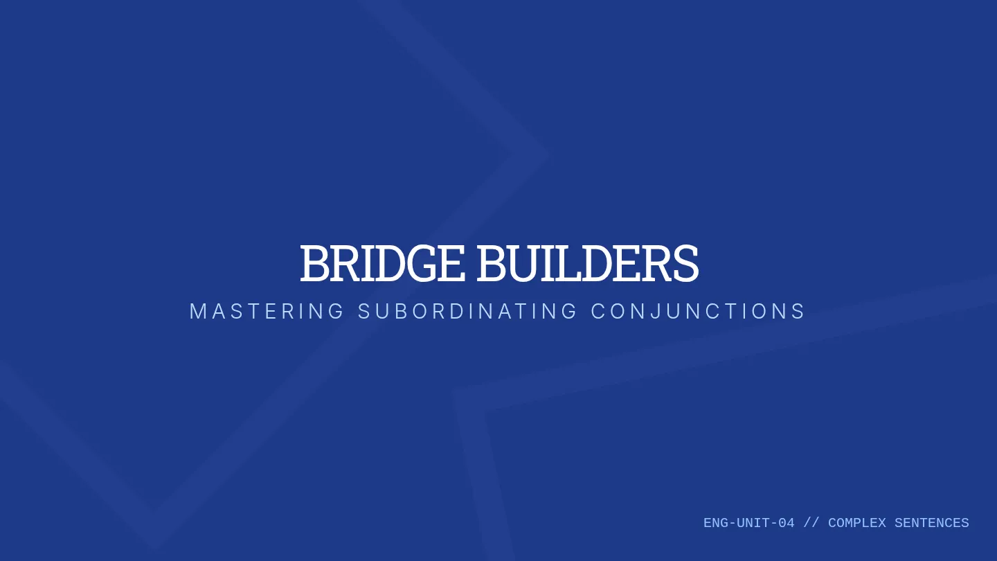 Bridge Builders Slides