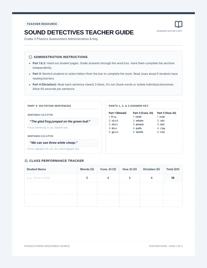Sound Detectives G2 Teacher Guide