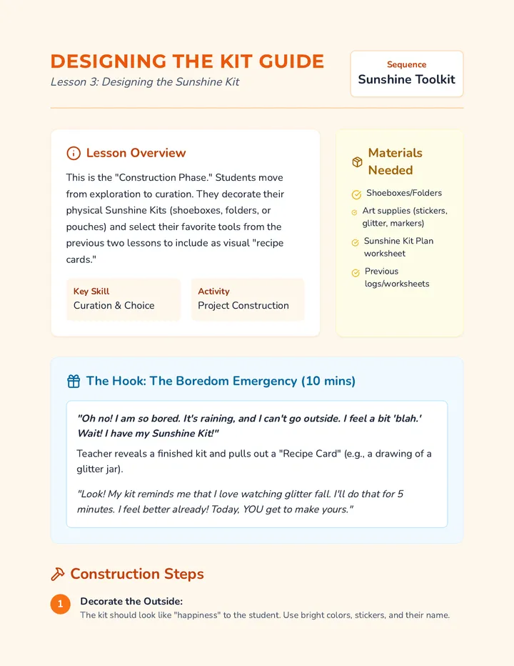 Designing Kit Teacher Guide