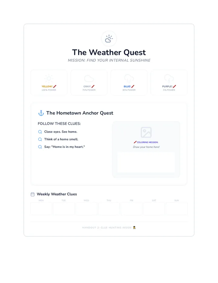 Weather Quest Map A4