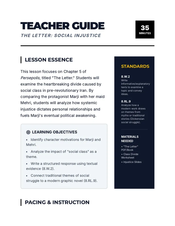 Social Class Teacher Guide