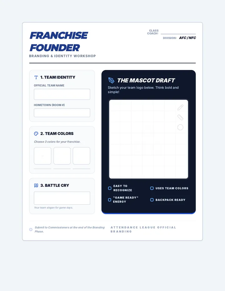 Franchise Founder Worksheet