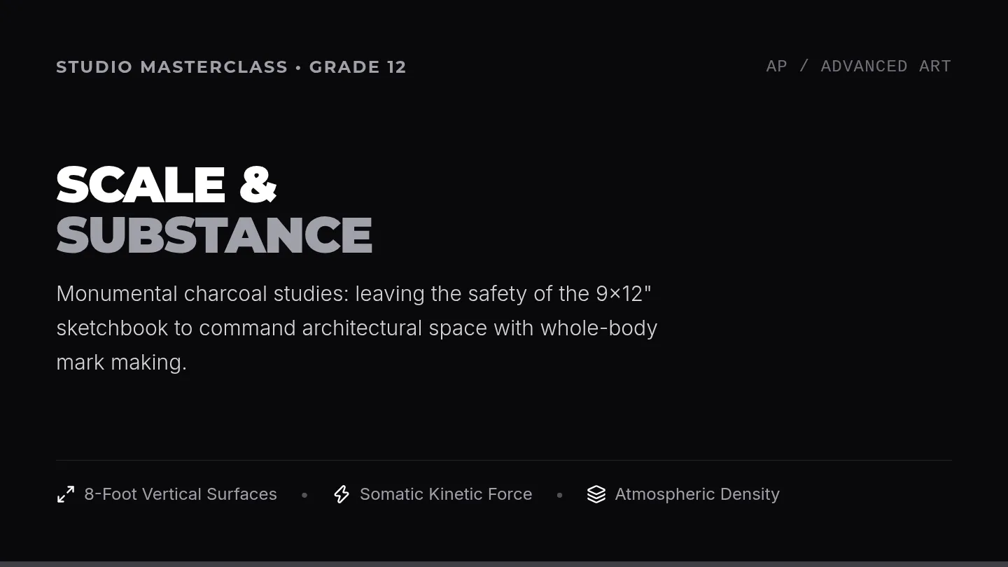 Monumental Charcoal Slides