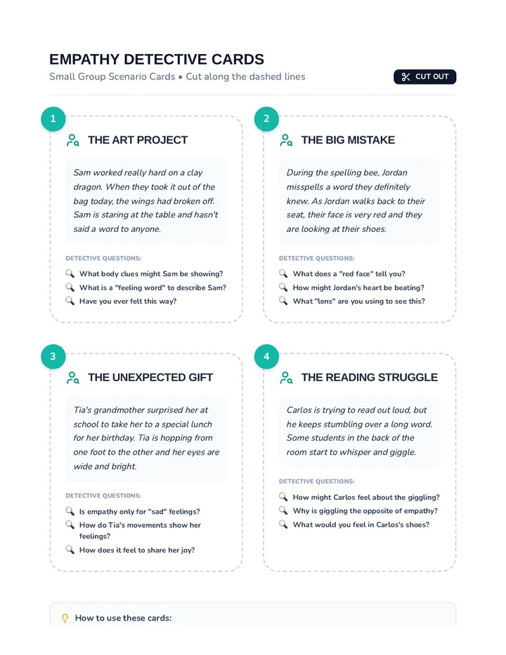 Empathy Detective Cards