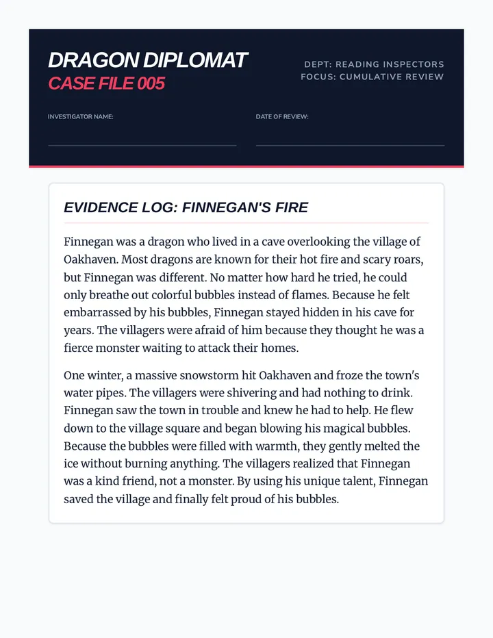 The Dragon Diplomat Case File