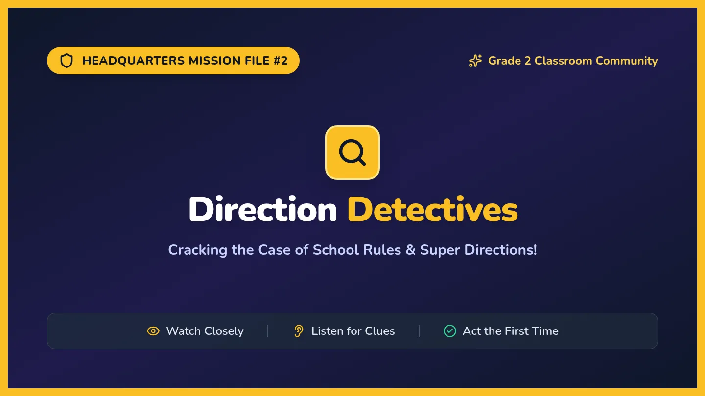 Direction Detectives Slides