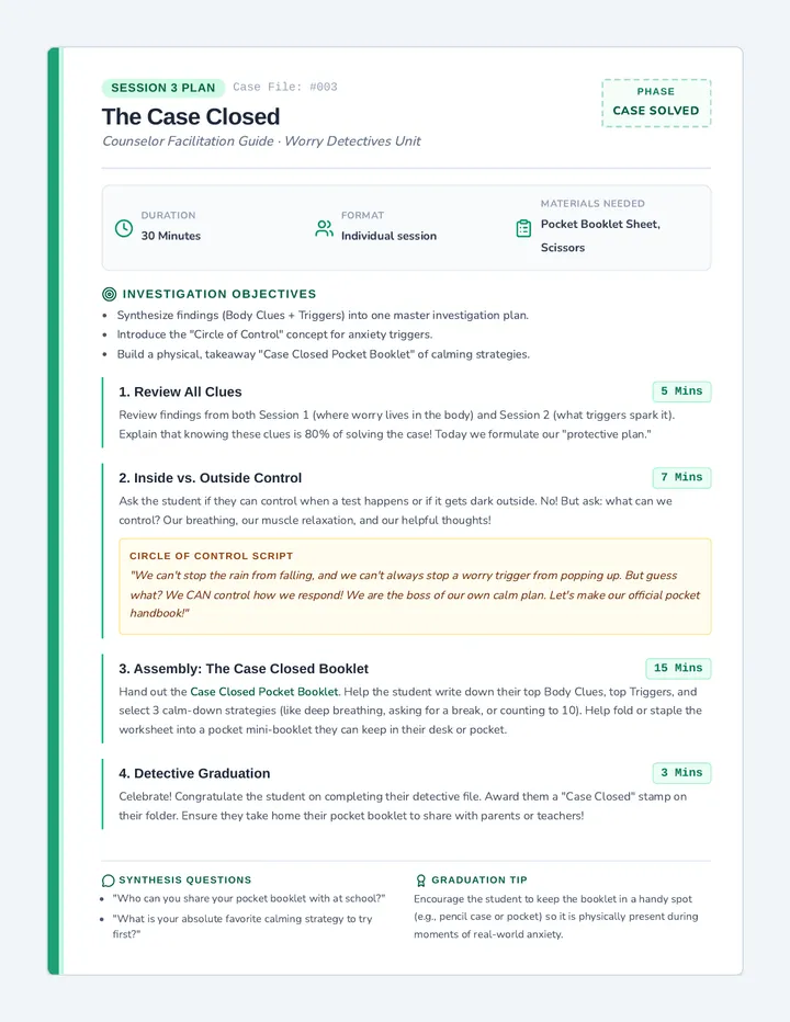 Case Closed Educator Guide