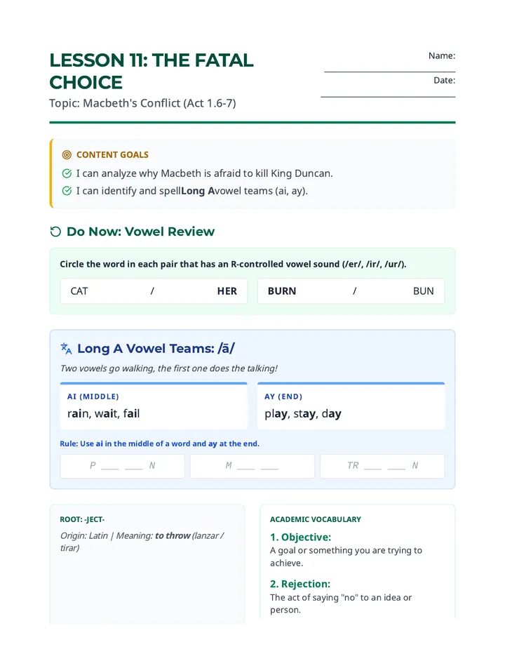 The Fatal Choice Handout